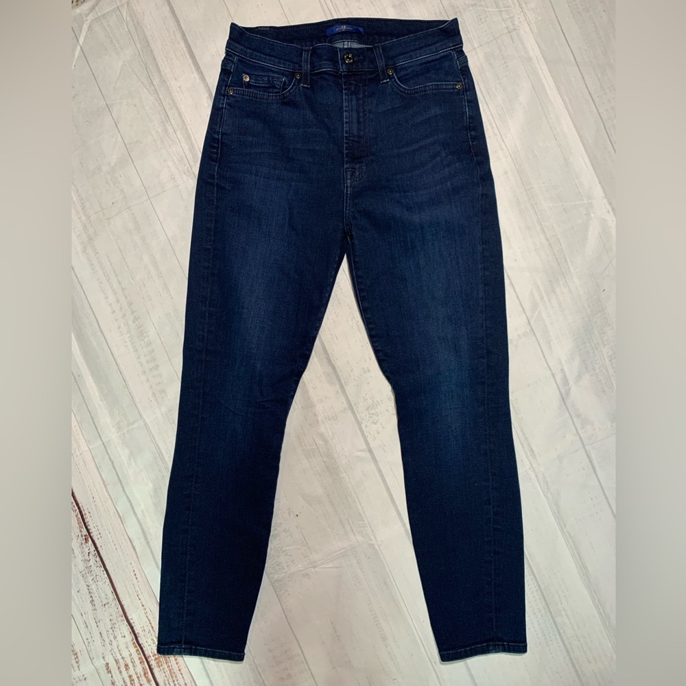7 For All Mankind High Rise Ankle Gwenevere. Size 28.